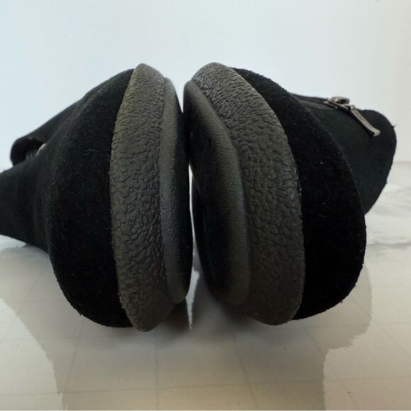 Add to Any Bundle | $5 | Croft & Barrow Black Comfort Suede Wedge Booties 7.5 - Picture 9 of 15